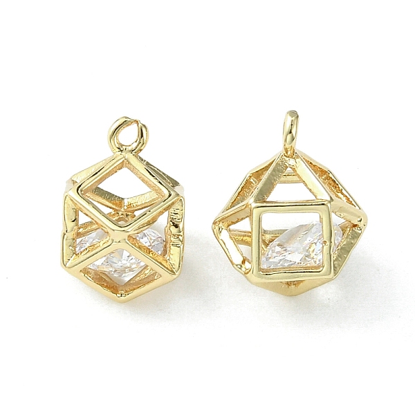 PandaHall Brass Cubic Zirconia Charms, Polyhedron Charm, Light Gold, 13x8x10mm, Hole: 1.4mm Brass+Cubic Zirconia Polygon Clear
PandaHall Brass Cubic Zirconia Charms, Polyhedron Charm, Light Gold, 13x8x10mm, Hole: 1.4mm Brass+Cubic Zirconia Polygon Clear