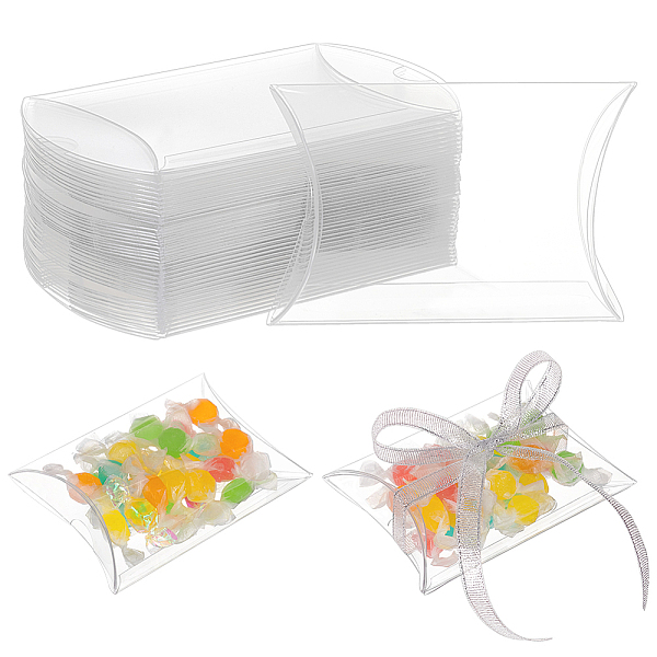 PandaHall BENECREAT 40 Pack PVC Plastic Pillow Box, 4.5x3x1.2 Inch Clear Gift Packaging Boxes, Candy Treat Favors Box for Festival Party...
PandaHall BENECREAT 40 Pack PVC Plastic Pillow Box, 4.5x3x1.2 Inch Clear Gift Packaging Boxes, Candy Treat Favors Box for Festival Party...