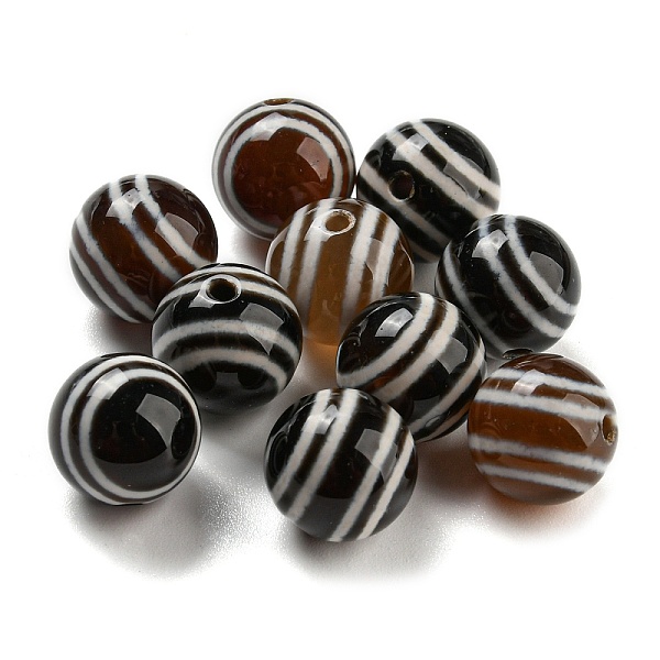PandaHall Tibetan Style dZi Beads, Natural Agate Beads, Dyed & Heated, Stripe Round Beads, Coconut Brown, 10mm, Hole: 1.5mm Tibetan Agate...
PandaHall Tibetan Style dZi Beads, Natural Agate Beads, Dyed & Heated, Stripe Round Beads, Coconut Brown, 10mm, Hole: 1.5mm Tibetan Agate...