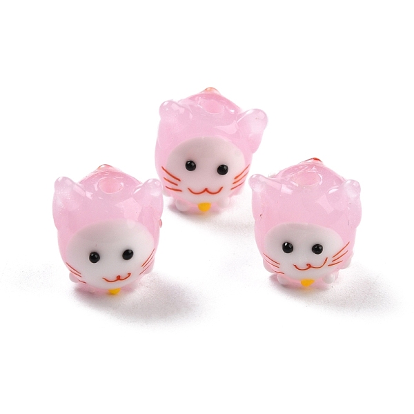 PandaHall Handmade Lampwork Beads, Cat, Pink, 12~14x13~13.5x14mm, Hole: 2.3~2.6mm Lampwork Cat Shape Pink
PandaHall Handmade Lampwork Beads, Cat, Pink, 12~14x13~13.5x14mm, Hole: 2.3~2.6mm Lampwork Cat Shape Pink