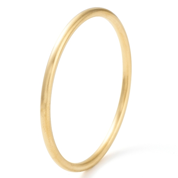 PandaHall Ion Plating(IP) 304 Stainless Steel Plain Bangles, Real 18K Gold Plated, Inner Diameter: 2-1/2 inch(6.5cm), Wide: 4mm 304...
PandaHall Ion Plating(IP) 304 Stainless Steel Plain Bangles, Real 18K Gold Plated, Inner Diameter: 2-1/2 inch(6.5cm), Wide: 4mm 304...
