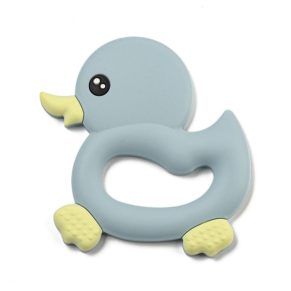 PandaHall Silicone Focal Beads, Silicone Teething Beads, Baby Toy, Duck, Light Blue, 93x83x9mm Silicone Duck
PandaHall Silicone Focal Beads, Silicone Teething Beads, Baby Toy, Duck, Light Blue, 93x83x9mm Silicone Duck
