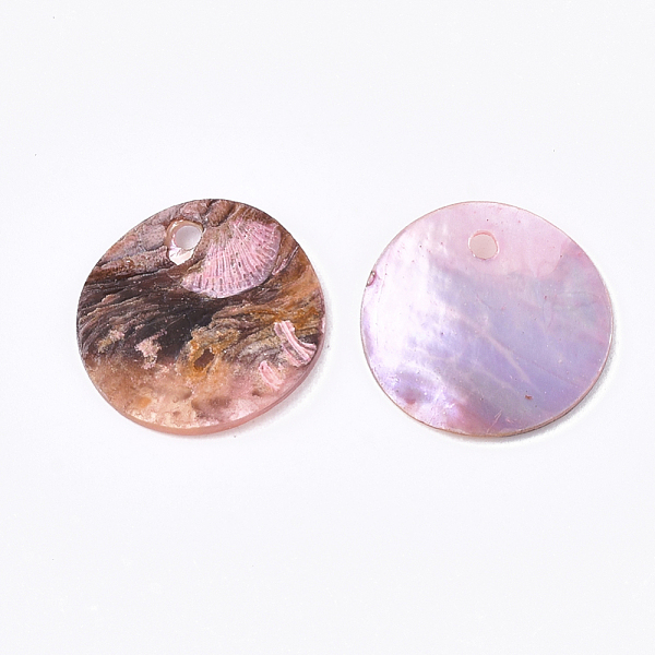 PandaHall Spray Paint Natural Akoya Shell Pendants, Mother of Pearl Shell Pendants, Flat Round, Indian Red, 15x1~3mm, Hole: 1.1~1.5mm Akoya...
PandaHall Spray Paint Natural Akoya Shell Pendants, Mother of Pearl Shell Pendants, Flat Round, Indian Red, 15x1~3mm, Hole: 1.1~1.5mm Akoya...