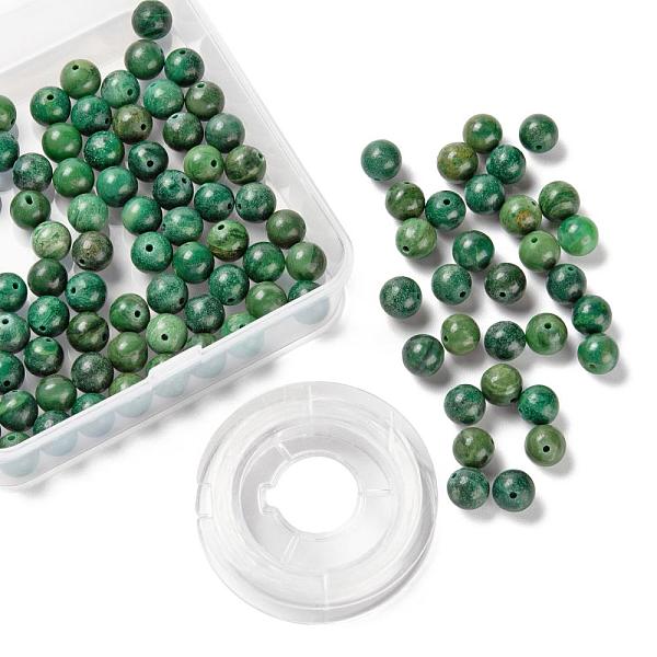PandaHall 100Pcs 8mm Natural African Jade Bead Round Beads, Grade A with 10m Elastic Crystal Thread, for DIY Stretch Bracelets Making Kits...
PandaHall 100Pcs 8mm Natural African Jade Bead Round Beads, Grade A with 10m Elastic Crystal Thread, for DIY Stretch Bracelets Making Kits...