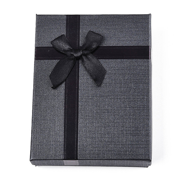 PandaHall Cardboard Jewelry Necklace Boxes, with Black Sponge, for Jewelry Gift Packaging, Rectangle with Bowknot, Black, 13x10x3.1cm...
PandaHall Cardboard Jewelry Necklace Boxes, with Black Sponge, for Jewelry Gift Packaging, Rectangle with Bowknot, Black, 13x10x3.1cm...