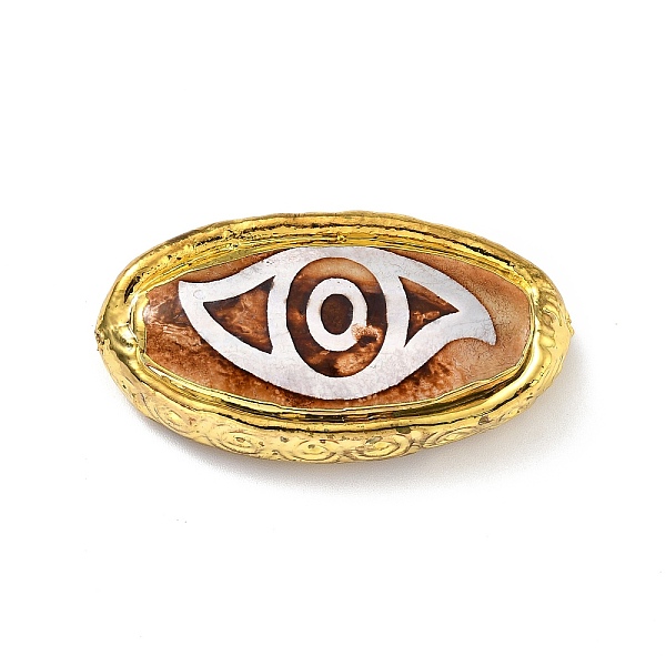 PandaHall Tibetan Style dZi Beads, Natural Agate Beads, with Golden Tone Brass Findings, Lead Free & Cadmium Free, Horse Eye, 1-Eye...
PandaHall Tibetan Style dZi Beads, Natural Agate Beads, with Golden Tone Brass Findings, Lead Free & Cadmium Free, Horse Eye, 1-Eye...