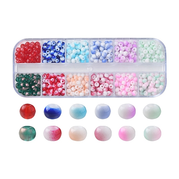 PandaHall 48G 12Colors 6/0 Opaque Glass Seed Beads, Round Hole, Rondelle, Mixed Color, 4~4.5x3~4mm, Hole: 0.8~1.5mm, 4G/color Glass Rondelle..., Multicolor
PandaHall 48G 12Colors 6/0 Opaque Glass Seed Beads, Round Hole, Rondelle, Mixed Color, 4~4.5x3~4mm, Hole: 0.8~1.5mm, 4G/color Glass Rondelle..., Multicolor