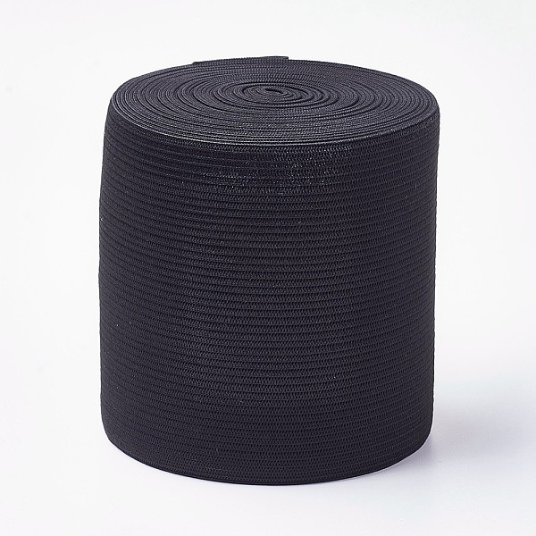 PandaHall Flat Elastic Rubber Cord/Band, Webbing Garment Sewing Accessories, Black, 80x0.5mm, about 5m/roll Elastic Fibre Flat Black
PandaHall Flat Elastic Rubber Cord/Band, Webbing Garment Sewing Accessories, Black, 80x0.5mm, about 5m/roll Elastic Fibre Flat Black