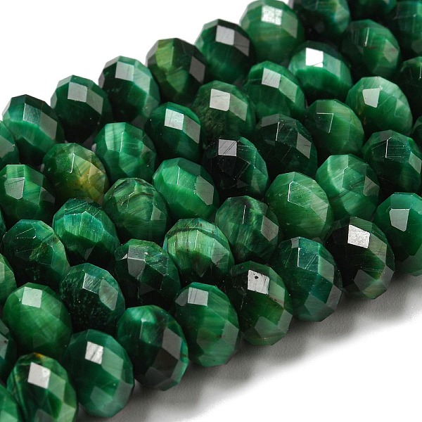 PandaHall Natural Tiger Eye Beads Strands, Faceted, Dyed, Rondelle, Green, 8~8.5x5~5.5mm, Hole: 1mm, about 71pcs/strand, 15.31''(38.9cm)...
PandaHall Natural Tiger Eye Beads Strands, Faceted, Dyed, Rondelle, Green, 8~8.5x5~5.5mm, Hole: 1mm, about 71pcs/strand, 15.31''(38.9cm)...