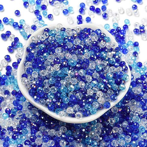 PandaHall Glass Beads, Faceted, Rondelle, Blue, 4x3mm, Hole: 0.4mm, about 820pcs/60g Glass Rondelle Blue
PandaHall Glass Beads, Faceted, Rondelle, Blue, 4x3mm, Hole: 0.4mm, about 820pcs/60g Glass Rondelle Blue