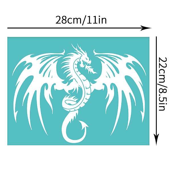 PandaHall OLYCRAFT 2pcs Self-Adhesive Silk Screen Stencils Dragon Pattern Silk Screen Printing Stencil Reusable Mesh Stencils Transfer for..., Green
PandaHall OLYCRAFT 2pcs Self-Adhesive Silk Screen Stencils Dragon Pattern Silk Screen Printing Stencil Reusable Mesh Stencils Transfer for..., Green