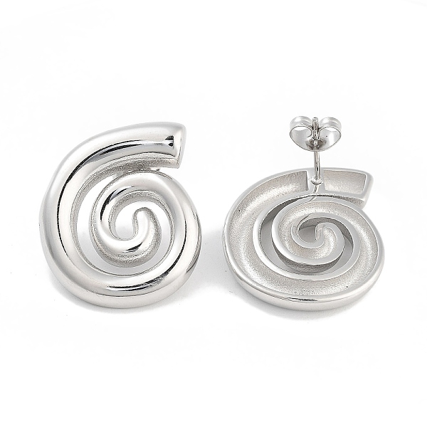 PandaHall Vortex 304 Stainless Steel Stud Earrings for Women, Stainless Steel Color, 23.5x22mm 304 Stainless Steel
PandaHall Vortex 304 Stainless Steel Stud Earrings for Women, Stainless Steel Color, 23.5x22mm 304 Stainless Steel
