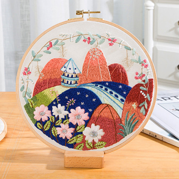 PandaHall Mountain & River Scenery Pattern Embroidery Starter Kits, including Embroidery Fabric & Thread, Needle, Instruction Sheet...
PandaHall Mountain & River Scenery Pattern Embroidery Starter Kits, including Embroidery Fabric & Thread, Needle, Instruction Sheet...