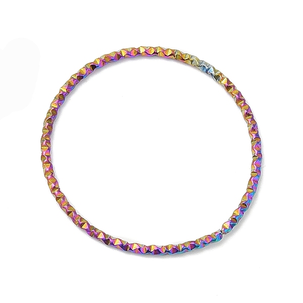 PandaHall 304 Stainless Steel Linking Rings, Textured, Round Ring, Rainbow Color, 24~25x1mm, Inner Diameter: 22~23mm 304 Stainless Steel...
PandaHall 304 Stainless Steel Linking Rings, Textured, Round Ring, Rainbow Color, 24~25x1mm, Inner Diameter: 22~23mm 304 Stainless Steel...