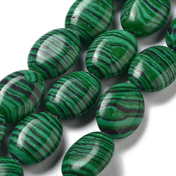 PandaHall Synthetic Malachite Beads Strands, Flat Oval, 18~18.5x13~13.5x6~6.5mm, Hole: 1.2mm, about 11pcs/strand, 7.76 inch(19.7cm)...
PandaHall Synthetic Malachite Beads Strands, Flat Oval, 18~18.5x13~13.5x6~6.5mm, Hole: 1.2mm, about 11pcs/strand, 7.76 inch(19.7cm)...
