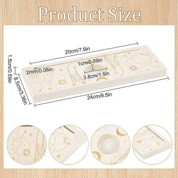 PandaHall GORGECRAFT 9.5x3.4x0.6 Inch Wooden Tarot Card Stand Candle Holder Planet and Hand of Hope Pattern Carved Rectangle Shaped Thick..., Orange
PandaHall GORGECRAFT 9.5x3.4x0.6 Inch Wooden Tarot Card Stand Candle Holder Planet and Hand of Hope Pattern Carved Rectangle Shaped Thick..., Orange