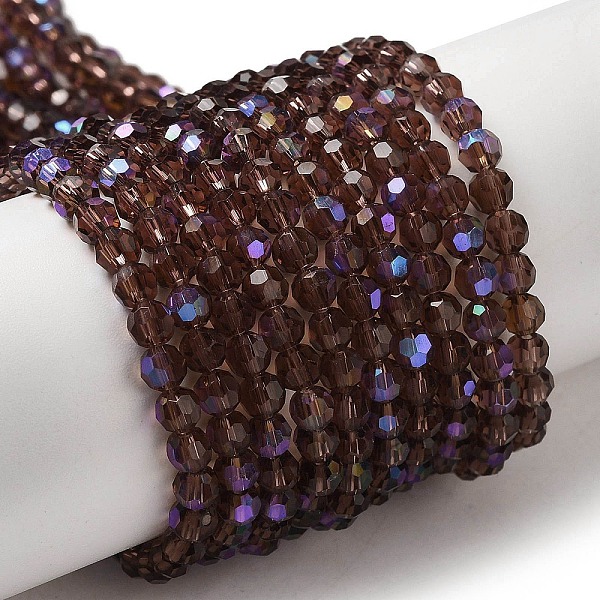 PandaHall Electroplate Transparent Glass Beads Strands, Faceted, Round, Rainbow Plated, Old Rose, 4mm, Hole: 0.7mm, about 87~93pcs/strand...
PandaHall Electroplate Transparent Glass Beads Strands, Faceted, Round, Rainbow Plated, Old Rose, 4mm, Hole: 0.7mm, about 87~93pcs/strand...