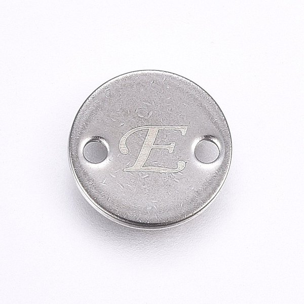 PandaHall 201 Stainless Steel Links connectors, Flat Round, Letter.E, Stainless Steel Color, 10x1mm, Hole: 1.5mm 201 Stainless Steel Letter...
PandaHall 201 Stainless Steel Links connectors, Flat Round, Letter.E, Stainless Steel Color, 10x1mm, Hole: 1.5mm 201 Stainless Steel Letter...