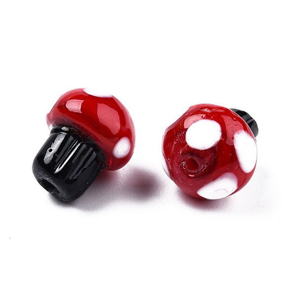 PandaHall Handmade Lampwork Beads, Mushroom, Red, 14~14.5x12.5mm, Hole: 1.2~1.5mm Lampwork Mushroom Red
PandaHall Handmade Lampwork Beads, Mushroom, Red, 14~14.5x12.5mm, Hole: 1.2~1.5mm Lampwork Mushroom Red