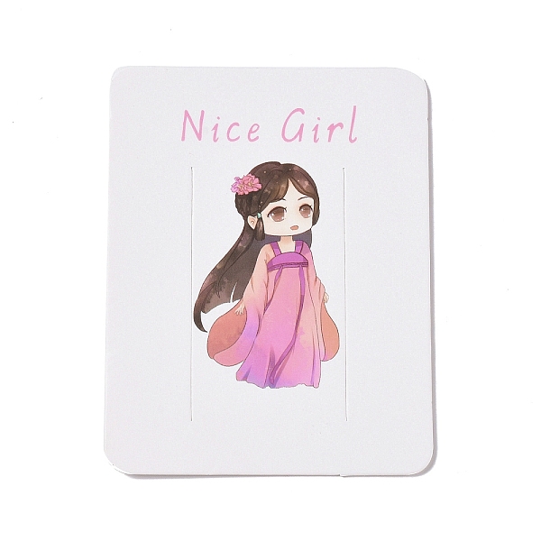 PandaHall Rectangle Paper Hair Clip Display Cards, Jewelry Display Cards for Hair Clip Storage, White, Girl Pattern, 9x7x0.05cm Paper Human...
PandaHall Rectangle Paper Hair Clip Display Cards, Jewelry Display Cards for Hair Clip Storage, White, Girl Pattern, 9x7x0.05cm Paper Human...