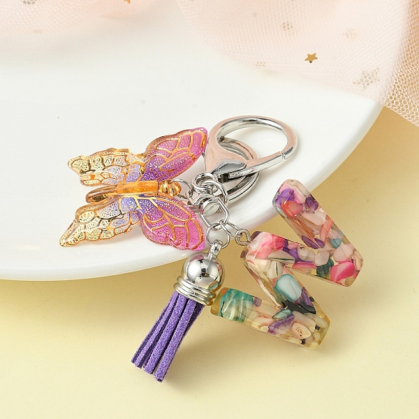 PandaHall Resin Letter & Acrylic Butterfly Charms Keychain, Tassel Pendant Keychain with Alloy Keychain Clasp, Letter W, 9cm Acrylic Letter...
PandaHall Resin Letter & Acrylic Butterfly Charms Keychain, Tassel Pendant Keychain with Alloy Keychain Clasp, Letter W, 9cm Acrylic Letter...