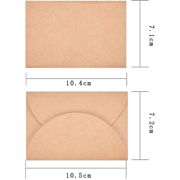 PandaHall Kraft Paper Greeting Cards and Kraft Paper Envelopes Sets, Flower Theme, PeachPuff, 10.4~10.5x7.1~7.2cm, 16sets Paper Rectangle..., Brown
PandaHall Kraft Paper Greeting Cards and Kraft Paper Envelopes Sets, Flower Theme, PeachPuff, 10.4~10.5x7.1~7.2cm, 16sets Paper Rectangle..., Brown
