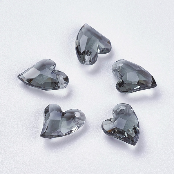 PandaHall Transparent Acrylic Charms, Faceted, Heart, Gray, 11x9x4mm, Hole: 0.5mm Acrylic Heart Gray
PandaHall Transparent Acrylic Charms, Faceted, Heart, Gray, 11x9x4mm, Hole: 0.5mm Acrylic Heart Gray