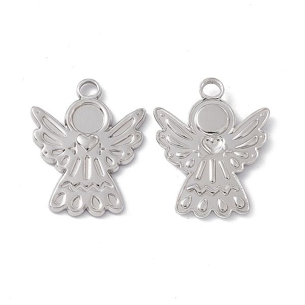 PandaHall 304 Stainless Steel Pendants, Angel Charms, Stainless Steel Color, 24x19x2mm, Hole: 3mm, inner diameter: 5mm 304 Stainless Steel...
PandaHall 304 Stainless Steel Pendants, Angel Charms, Stainless Steel Color, 24x19x2mm, Hole: 3mm, inner diameter: 5mm 304 Stainless Steel...