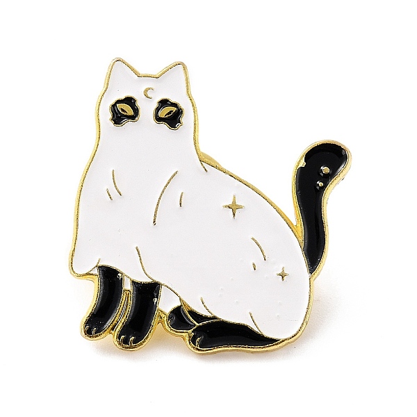 PandaHall Cat Enamel Pin, Cute Alloy Enamel Brooch for Backpacks Clothes, Light Gold, White, 30x27x9.5mm Alloy+Enamel White
PandaHall Cat Enamel Pin, Cute Alloy Enamel Brooch for Backpacks Clothes, Light Gold, White, 30x27x9.5mm Alloy+Enamel White