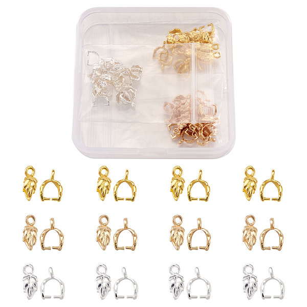 PandaHall Brass Ice Pick Pinch Bails, Long-Lasting Plated, Leaf, Mixed Color, 10x4x7mm, Hole: 1.2mm Brass
PandaHall Brass Ice Pick Pinch Bails, Long-Lasting Plated, Leaf, Mixed Color, 10x4x7mm, Hole: 1.2mm Brass