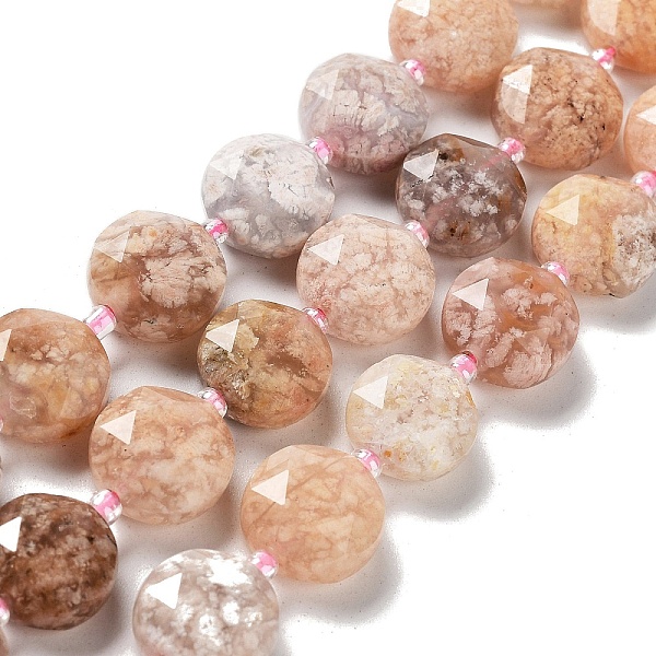 PandaHall Natural Cherry Blossom Agate Beads Strands, with Seed Beads, Faceted Hexagonal Cut, Flat Round, 12~12.5x5~6mm, Hole: 1.2~1.4mm...
PandaHall Natural Cherry Blossom Agate Beads Strands, with Seed Beads, Faceted Hexagonal Cut, Flat Round, 12~12.5x5~6mm, Hole: 1.2~1.4mm...