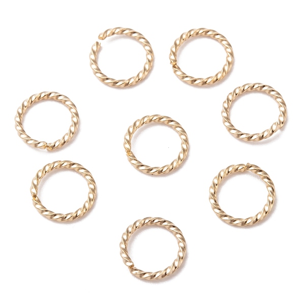 PandaHall 304 Stainless Steel Jump Rings, Open Jump Rings, Twisted, Real 24k Gold Plated, 18 Gauge, 8x1mm, Inner Diameter: 6mm 304 Stainless...
PandaHall 304 Stainless Steel Jump Rings, Open Jump Rings, Twisted, Real 24k Gold Plated, 18 Gauge, 8x1mm, Inner Diameter: 6mm 304 Stainless...