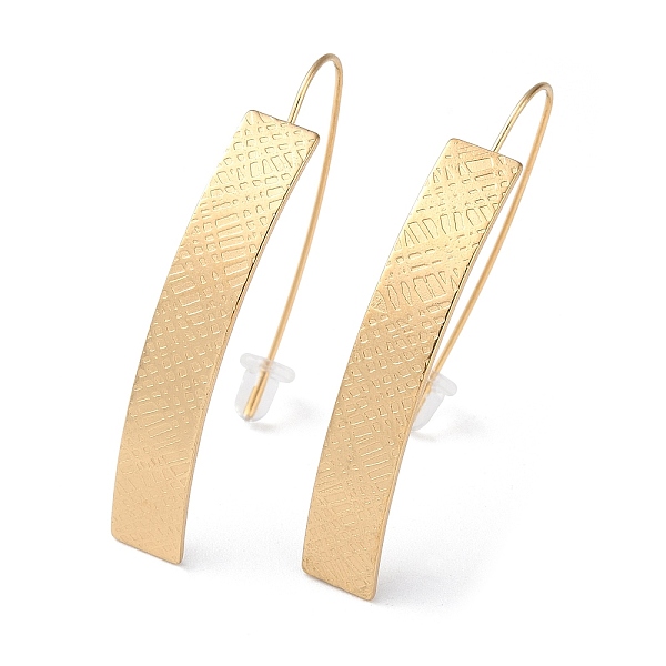 PandaHall Ion Plating(IP) 304 Stainless Steel Dangle Earrings for Women, Curved Rectangle, Golden, 46.5x7mm 304 Stainless Steel Rectangle
PandaHall Ion Plating(IP) 304 Stainless Steel Dangle Earrings for Women, Curved Rectangle, Golden, 46.5x7mm 304 Stainless Steel Rectangle