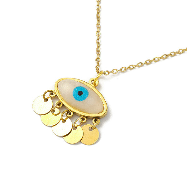 PandaHall Resin Evil Eye Pendant Necklace, Ion Plating(IP) 304 Stainless Steel Jewelry for Women, Golden, 16.22 inch(41.2cm) Resin Eye
PandaHall Resin Evil Eye Pendant Necklace, Ion Plating(IP) 304 Stainless Steel Jewelry for Women, Golden, 16.22 inch(41.2cm) Resin Eye