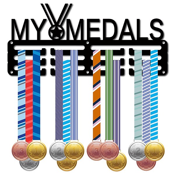 PandaHall Fashion Iron Medal Hanger Holder Display Wall Rack, 3-Line, with Screws, Medal, 130x290mm Iron Medal
PandaHall Fashion Iron Medal Hanger Holder Display Wall Rack, 3-Line, with Screws, Medal, 130x290mm Iron Medal