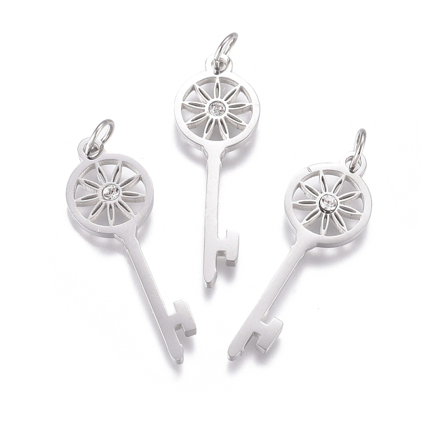 PandaHall 316 Surgical Stainless Steel Pendants, with Micro Pave Cubic Zirconia and Jump Ring, Long-Lasting Plated, Skeleton Key, Clear...
PandaHall 316 Surgical Stainless Steel Pendants, with Micro Pave Cubic Zirconia and Jump Ring, Long-Lasting Plated, Skeleton Key, Clear...