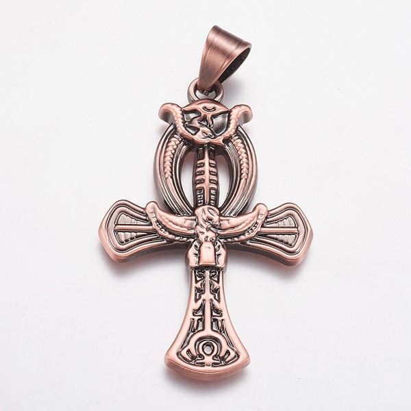 PandaHall 304 Stainless Steel Big Pendants, Cross, Red Copper, 55x36x4mm, Hole: 7x9mm 304 Stainless Steel Cross
PandaHall 304 Stainless Steel Big Pendants, Cross, Red Copper, 55x36x4mm, Hole: 7x9mm 304 Stainless Steel Cross