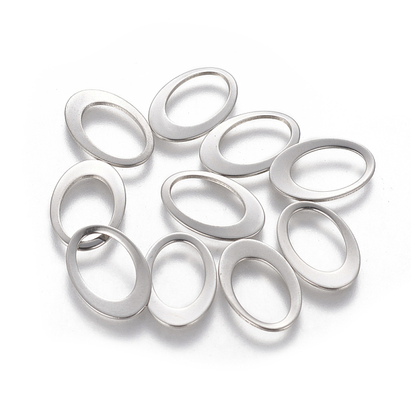 PandaHall 201 Stainless Steel Linking Rings, Oval, Stainless Steel Color, 17.5~18x12x1mm, Inner Diameter: 12.5x8.5mm 201 Stainless Steel...
PandaHall 201 Stainless Steel Linking Rings, Oval, Stainless Steel Color, 17.5~18x12x1mm, Inner Diameter: 12.5x8.5mm 201 Stainless Steel...