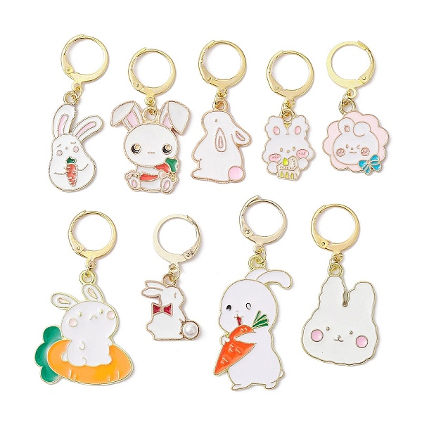 PandaHall Easter Rabbit Alloy Enamel Pendant Decoration, with 304 Stainless Steel Leverback Findings, Mixed Color, 35~50mm, 9pcs/set..., Multicolor
PandaHall Easter Rabbit Alloy Enamel Pendant Decoration, with 304 Stainless Steel Leverback Findings, Mixed Color, 35~50mm, 9pcs/set..., Multicolor