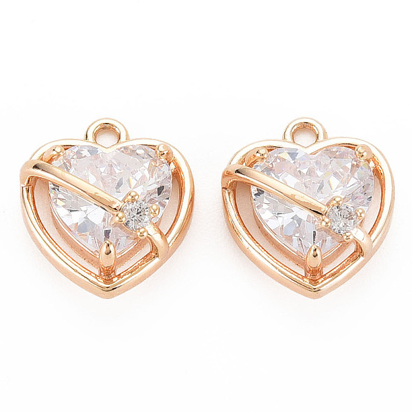 PandaHall Brass Micro Pave Cubic Zirconia Charms, Real 18K Gold Plated, Nickel Free, Heart, Clear, 13x11.5x7mm, Hole: 1.2mm Brass+Cubic...
PandaHall Brass Micro Pave Cubic Zirconia Charms, Real 18K Gold Plated, Nickel Free, Heart, Clear, 13x11.5x7mm, Hole: 1.2mm Brass+Cubic...