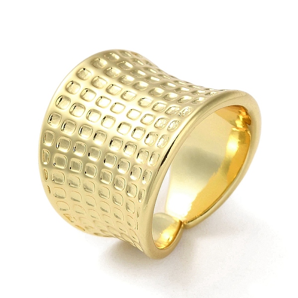PandaHall Rack Plating Brass Open Cuff Rings, Textured Wide Ring, Cadmium Free & Lead Free, Real 18K Gold Plated, US Size 6(16.5mm) Brass
PandaHall Rack Plating Brass Open Cuff Rings, Textured Wide Ring, Cadmium Free & Lead Free, Real 18K Gold Plated, US Size 6(16.5mm) Brass