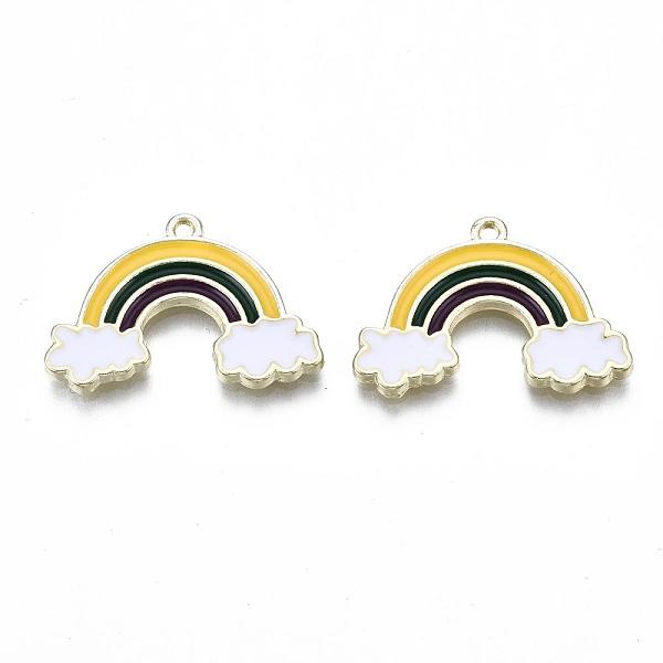 PandaHall Alloy Pendants, with Enamel, Rainbow, Light Gold, Colorful, 16.5x25x2mm, Hole: 1mm Alloy+Enamel Rainbow
PandaHall Alloy Pendants, with Enamel, Rainbow, Light Gold, Colorful, 16.5x25x2mm, Hole: 1mm Alloy+Enamel Rainbow