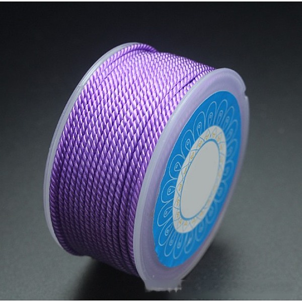 PandaHall Round Nylon Cords, Milan Cords/Twisted Cords, Medium Purple, 1.5mm, about 25.15 yards(23m)/roll Nylon Purple
PandaHall Round Nylon Cords, Milan Cords/Twisted Cords, Medium Purple, 1.5mm, about 25.15 yards(23m)/roll Nylon Purple