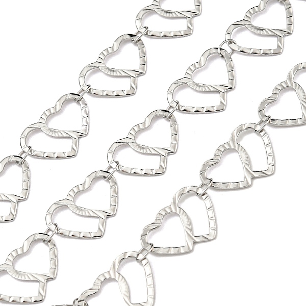 PandaHall 304 Stainless Steel Heart Link Chains, Soldered, with Spool, Stainless Steel Color, 13.5x10x0.5mm 304 Stainless Steel
PandaHall 304 Stainless Steel Heart Link Chains, Soldered, with Spool, Stainless Steel Color, 13.5x10x0.5mm 304 Stainless Steel