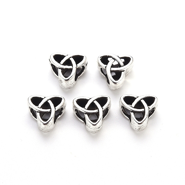 PandaHall Tibetan Style Alloy European Beads, Large Hole Beads, Cadmium Free & Lead Free, Trinity Knot, Antique Silver, 11x12x7mm, Hole: 5mm...
PandaHall Tibetan Style Alloy European Beads, Large Hole Beads, Cadmium Free & Lead Free, Trinity Knot, Antique Silver, 11x12x7mm, Hole: 5mm...