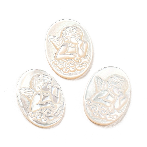 PandaHall Natural Sea Shell Cabochons, Oval with Engraved Angle, White, 19~19.5x13.5~14.5x2.8~3mm Sea Shell Oval White
PandaHall Natural Sea Shell Cabochons, Oval with Engraved Angle, White, 19~19.5x13.5~14.5x2.8~3mm Sea Shell Oval White