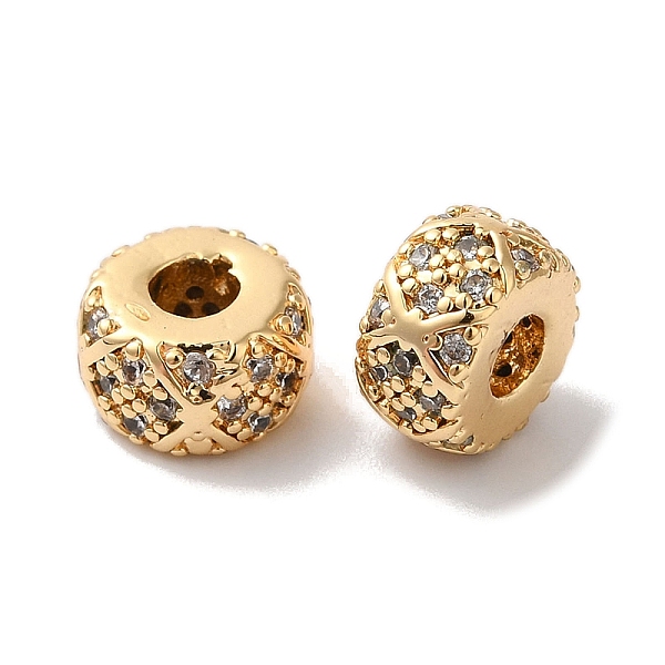 PandaHall Brass with Clear Cubic Zirconia Beads, Rondelle, Real 18K Gold Plated, 7x4mm, Hole: 2.5mm Brass+Cubic Zirconia Rondelle Clear
PandaHall Brass with Clear Cubic Zirconia Beads, Rondelle, Real 18K Gold Plated, 7x4mm, Hole: 2.5mm Brass+Cubic Zirconia Rondelle Clear