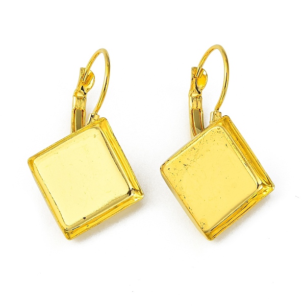 PandaHall Brass Leverback Earring Findings, with Square Tray, Golden, Tray: 15mm, 34x22mm, Pin: 1mm Brass
PandaHall Brass Leverback Earring Findings, with Square Tray, Golden, Tray: 15mm, 34x22mm, Pin: 1mm Brass