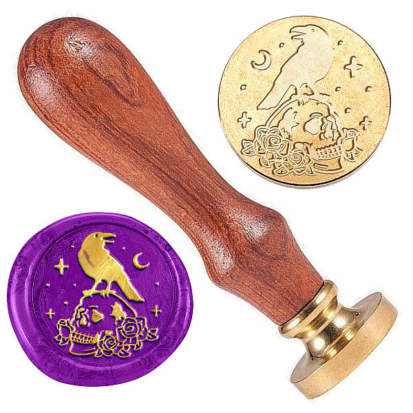 PandaHall Halloween Golden Tone Brass Sealing Wax Stamp Head, with Wood Handle, Bird, for Envelopes Invitations, Gift Card, Skull, 83x22mm...
PandaHall Halloween Golden Tone Brass Sealing Wax Stamp Head, with Wood Handle, Bird, for Envelopes Invitations, Gift Card, Skull, 83x22mm...