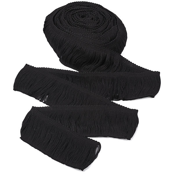 PandaHall 10 Yards Cotton Fringe Trimming Ribbon, Flat, Black, 2-3/8 inch(60mm), about 10 yards(9.14m)/bag Cotton None Black
PandaHall 10 Yards Cotton Fringe Trimming Ribbon, Flat, Black, 2-3/8 inch(60mm), about 10 yards(9.14m)/bag Cotton None Black